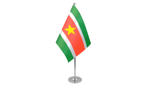 Suriname Satin Table Flag